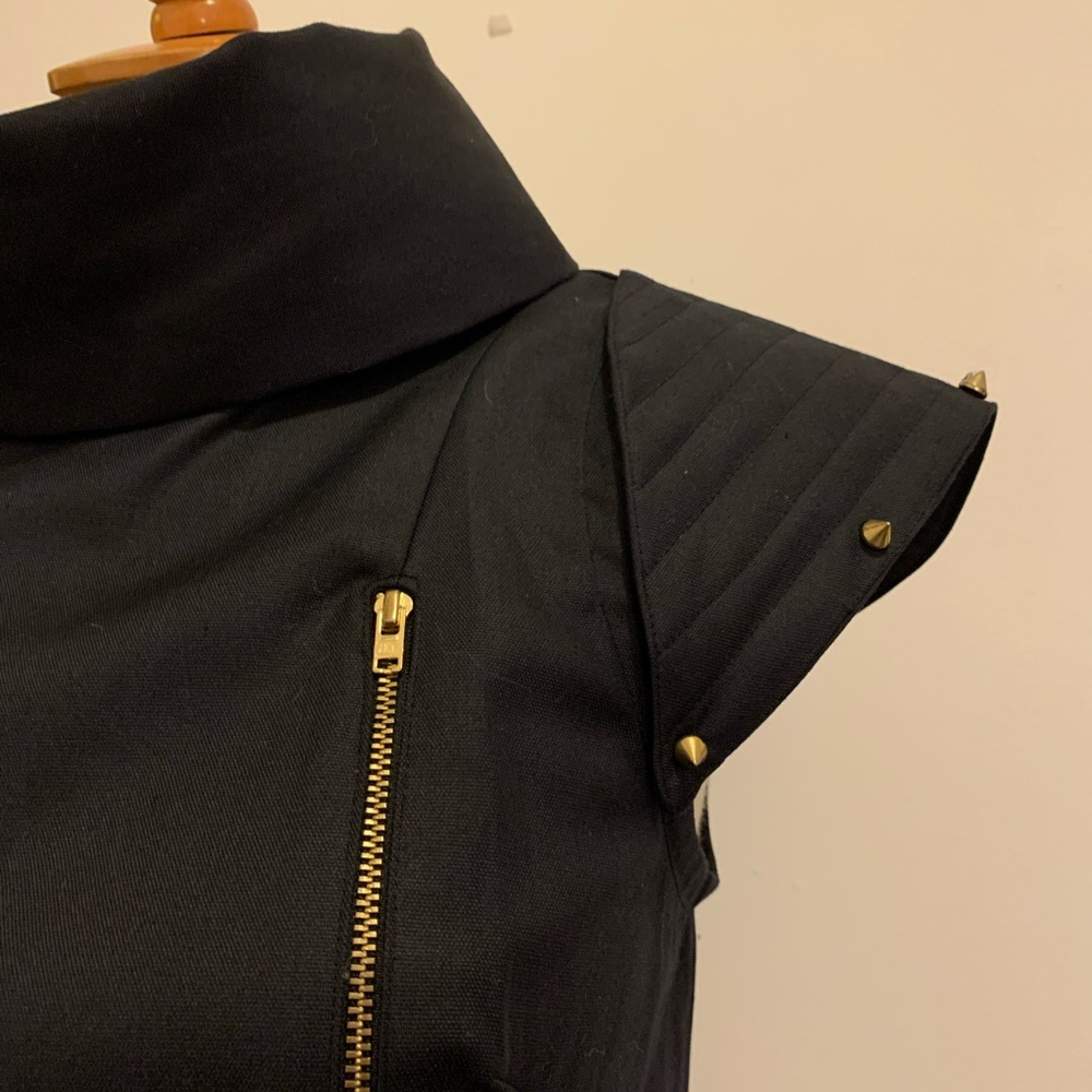 Black Zipper mini dress